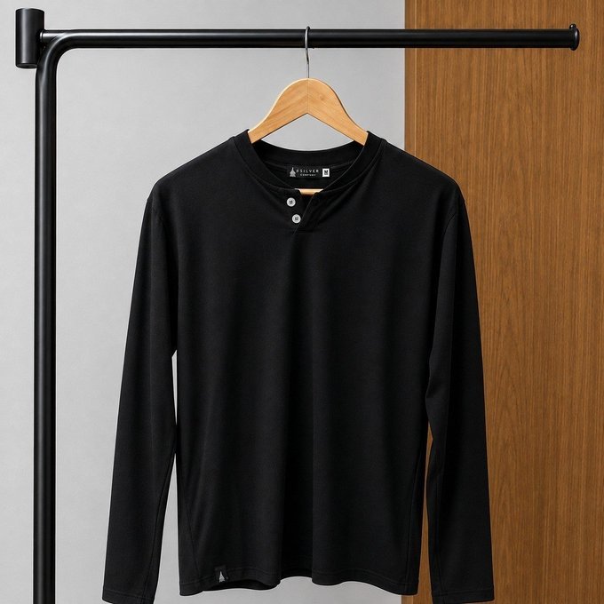 Camiseta Henley Manga Longa (6 cores)