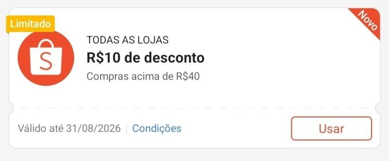 NOVO CUPOM SHOPEE