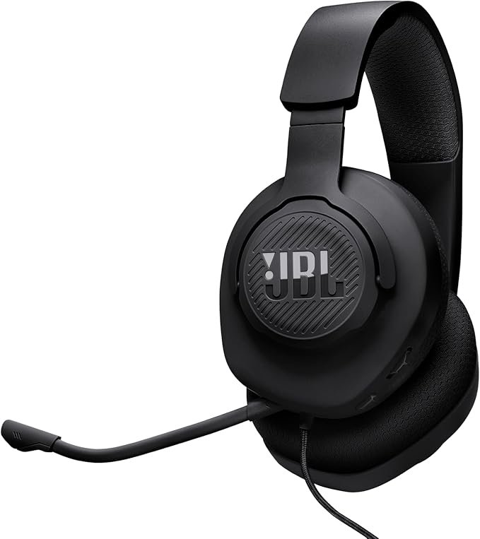 JBL Quantum 100M2 - Headset Gamer Over Ear - Microfone Removível - Preto