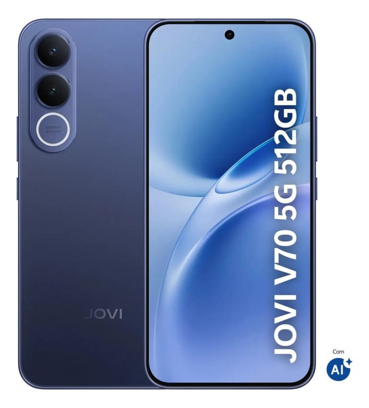 JOVI V70 5G - 512GB 16GB RAM - Câmera 200MP - Bateria 7000mAh