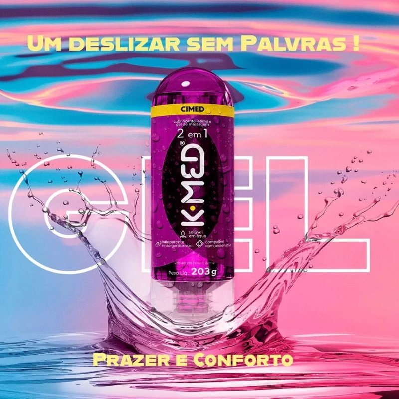 K-med Gel Lubrificante Íntimo 2 Em 1 200ml