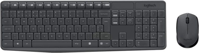 Logitech MK235 - Teclado e Mouse Sem Fio - USB ABNT2