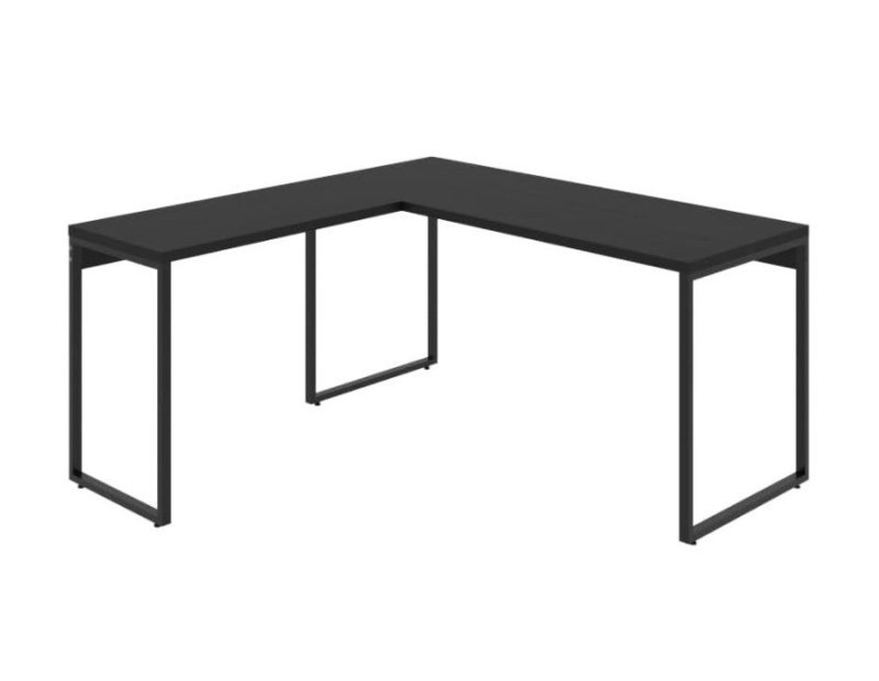Mesa de Escritório em L Estilo Industrial 1,50mX1,50m Kuadra