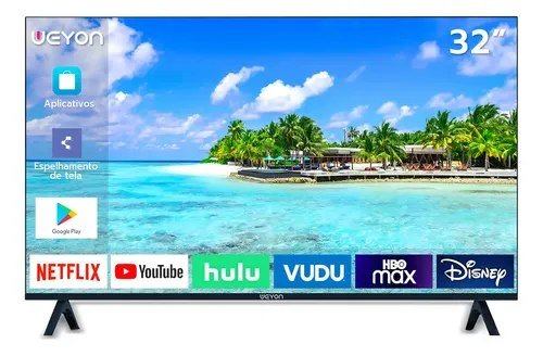 Smart TV 32'' Led HD Weyon TV 60Hz 32WDSNBX 100/240V Android