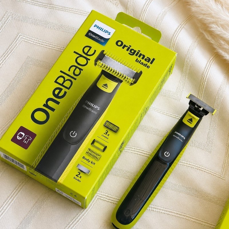 Barbeador e Aparador Elétrico Philips OneBlade para Rosto & Corpo Sem Fio e À Prova D'Água - QP2824/10