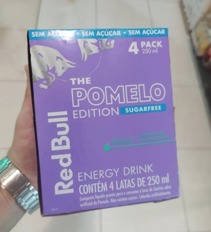 Red Bull Energético Pomelo Sem Açúcar 250ml — 4 Latas