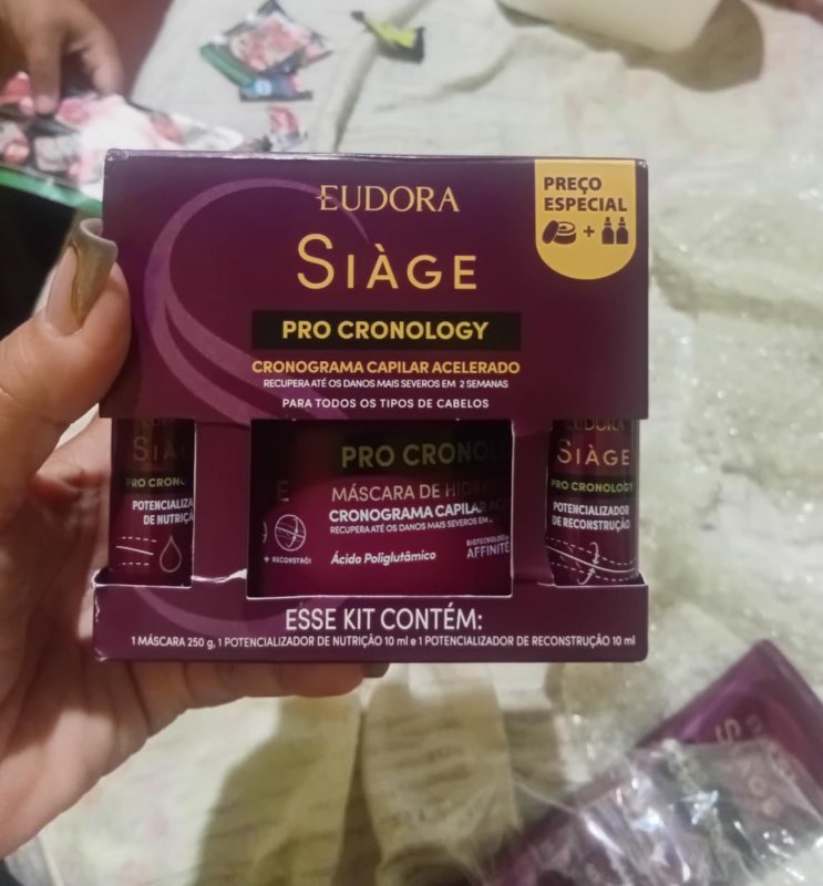 EUDORA SIÀGE Kit Máscara + 2 Potencializadores Pro Cronology
