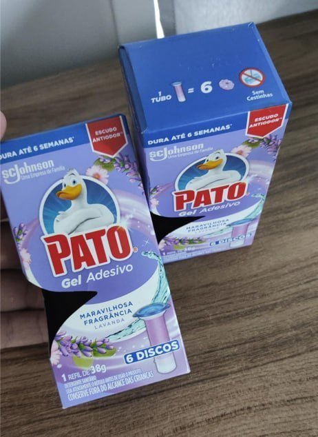 Pato Desodorizador Gel Adesivo 6 Discos 1 Refil