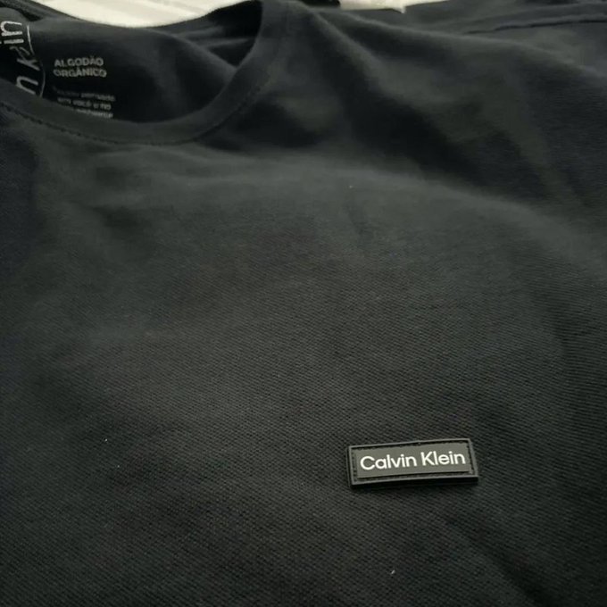 Camiseta Calvin Klein Piquet + Frete Grátis