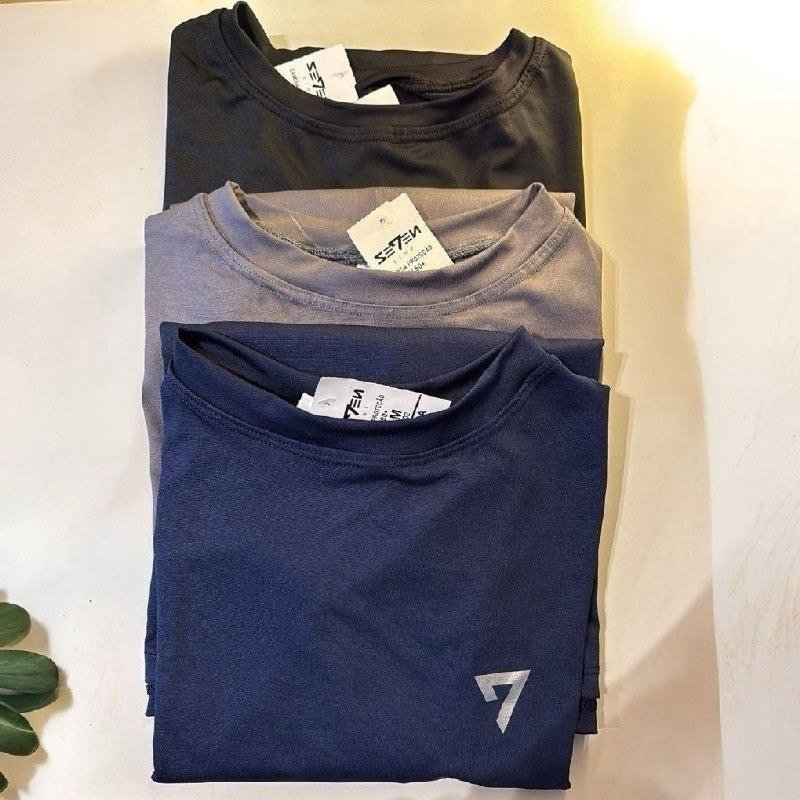 Kit 3 Camisetas Térmicas Masculinas Segunda Pele UV50+