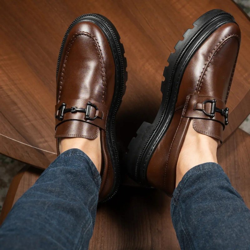Sapato Social Masculino Mocassim Adulto Tratorado Moderno (37 a 46)