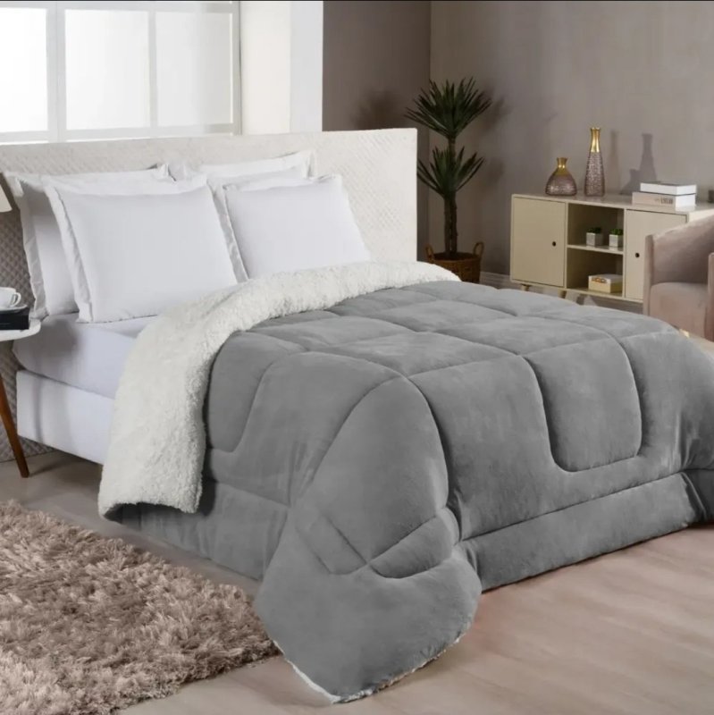 Coberdrom Casal Queen Sherpa Edredrom