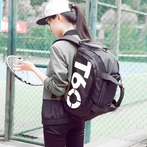 Mochila T60 Multiuso Impermeável Esportiva C Compartimentos Preto