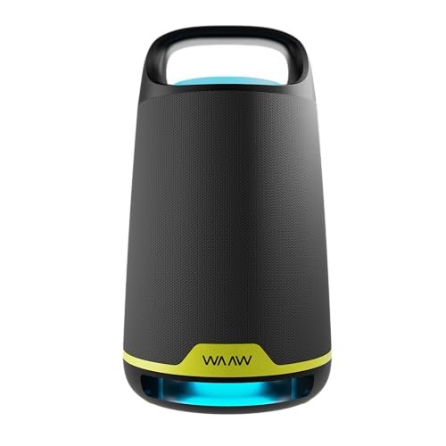 WAAW by ALOK Caixa de Som BOOM 200 Bluetooth, com 3 Alto-Falantes, Até 12h de Autonomia, Tecnologia TWS, 80W RMS