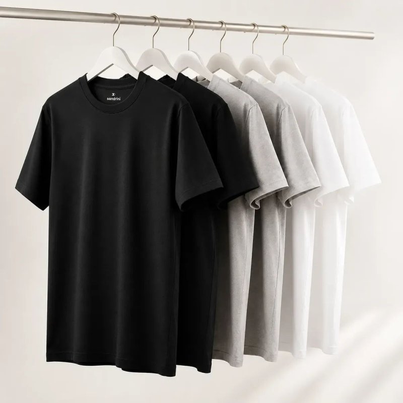 Kit 6 Camisetas Algodão Dia Dia Sandrini