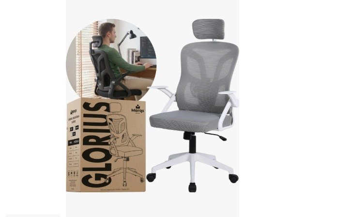 Cadeira De Escritorio Ergonomica Nr17, Cinza