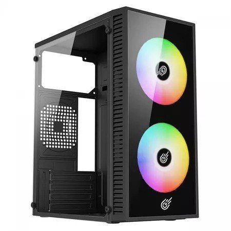 Gabinete Pure Power Fusion, Mini Tower, M-ATX, C/2 FANS, Sem fonte, Preto, PP-CS-MTB