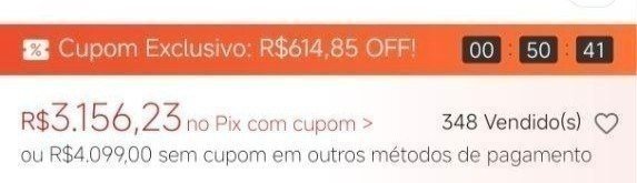 Cupom exclusivo da Shopee até R$ 1000 de desconto