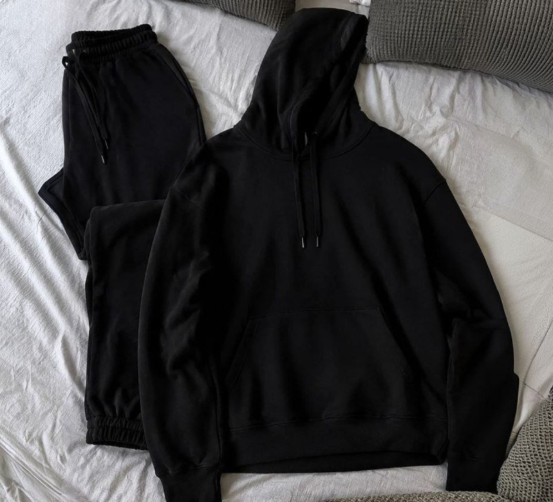 Conjunto Calça E Blusa De Moletom Liso Masculino Unissex
