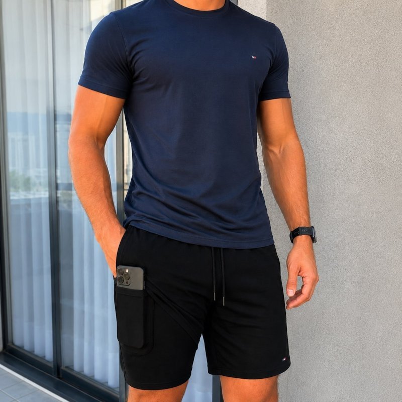 Shorts Bermuda Compressão 2 Em 1 Sandrini Academia Bolso + Frete Grátis