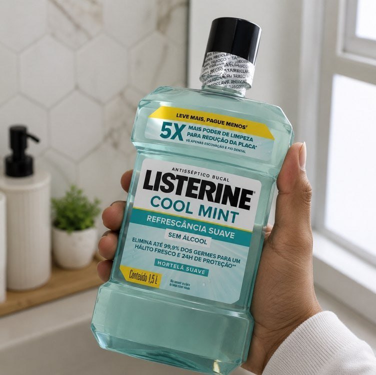 Enxaguante Bucal Listerine Cool Mint 1,5L