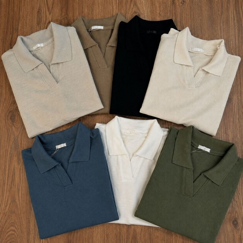 Camisa Polo Texturizada
