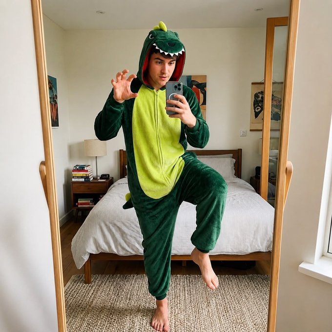 Pijama Macacão Adulto Dino + Frete Grátis