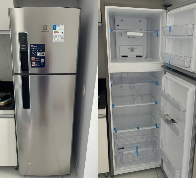 Geladeira Electrolux Frost Free 320L Duplex Inox Look (TF38S) + Frete Grátis