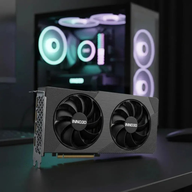 Placa de Vídeo INNO3D GeForce RTX 5060 Twin X2 8GB GDDR7 + Frete Grátis