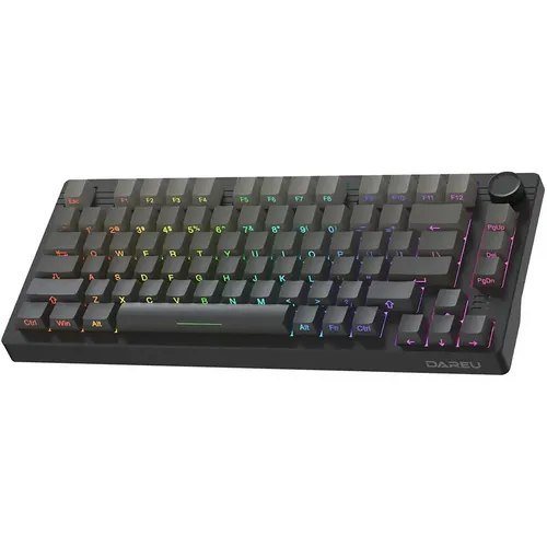 Teclado Mecanico Gamer Sem Fio Wireless Tri Mode Bluetooth 2.4g Hot Swap Switch Dream Rgb Dareu Ek F75 Pro Cloudy Aqua
