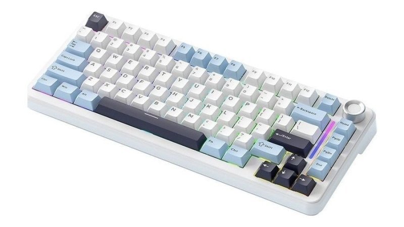 Teclado Mecânico F75 Sem Fio 75% Rgb