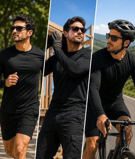 Kit Camisa Masculina Segunda Pele Proteção Solar Uv Dry Fit