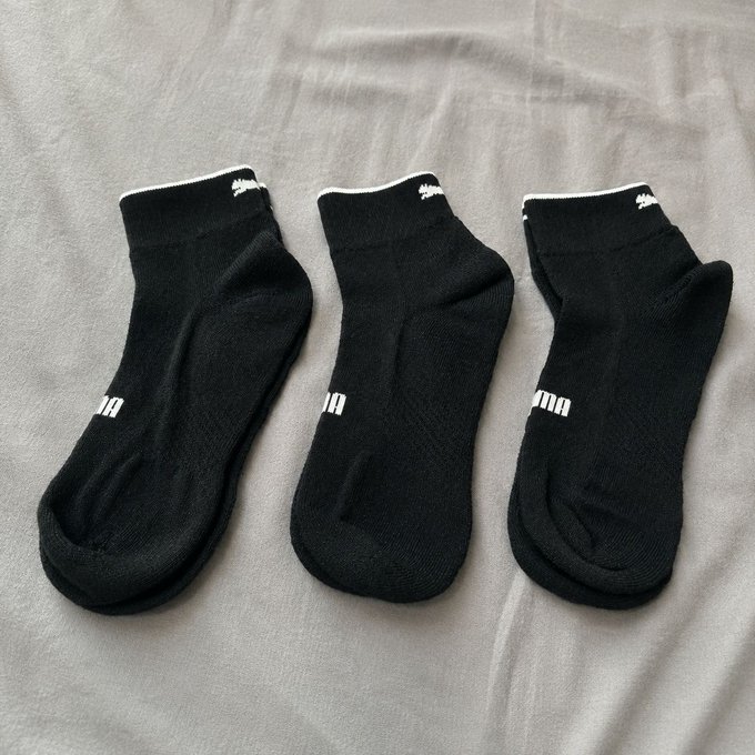 Kit com 3 Pares De Meia Puma Cano Médio Dry Poliamida