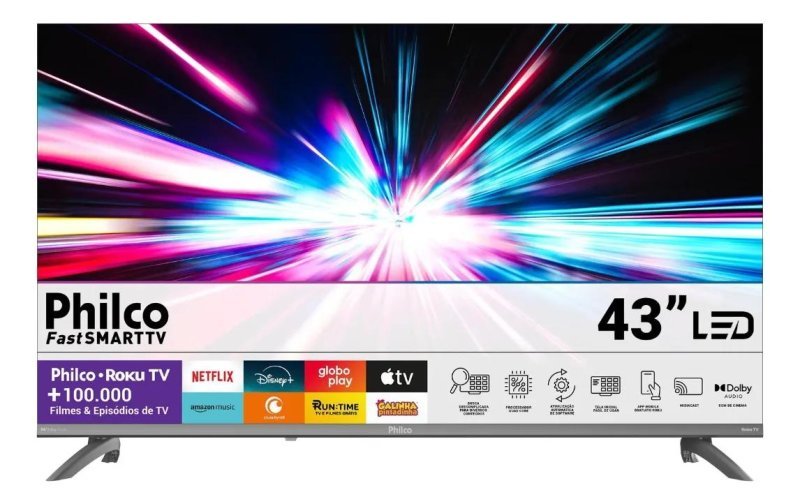 Smart TV Philco 43" Full HD Roku TV