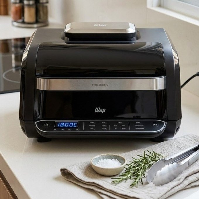 Fritadeira Elétrica Air Fryer 8em1 WAP Barbecue Heat Digital 220v + Frete Grátis
