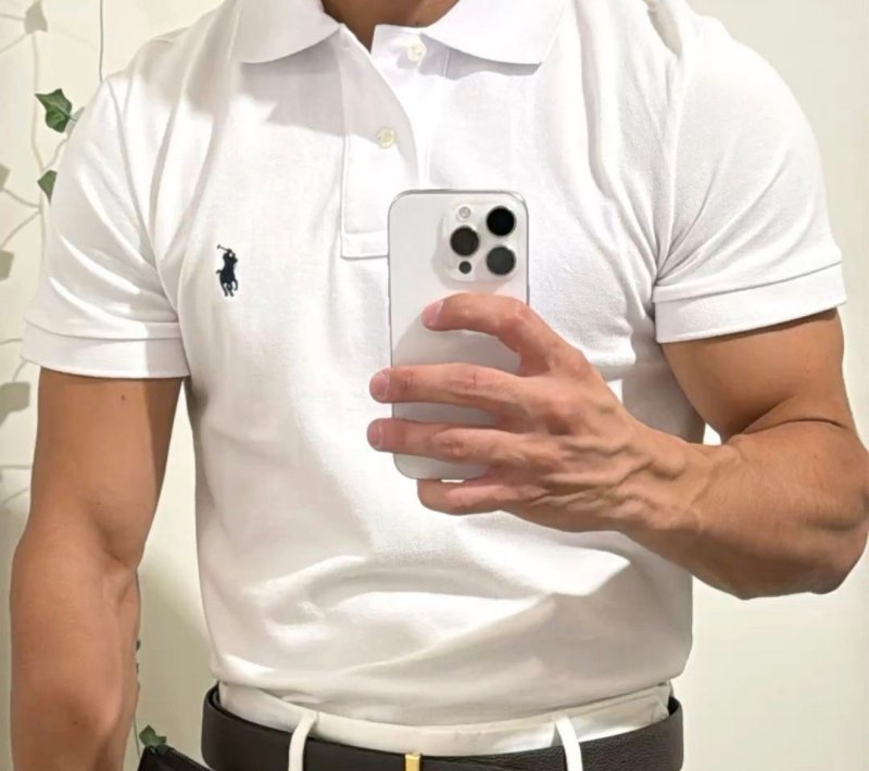 Camisa Polo Masculina Logo Camiseta Piquet Gola Americana