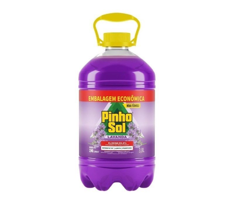 Pinho Sol Lavanda Perfumado Desinfetante, 3,8L + Frete Grátis