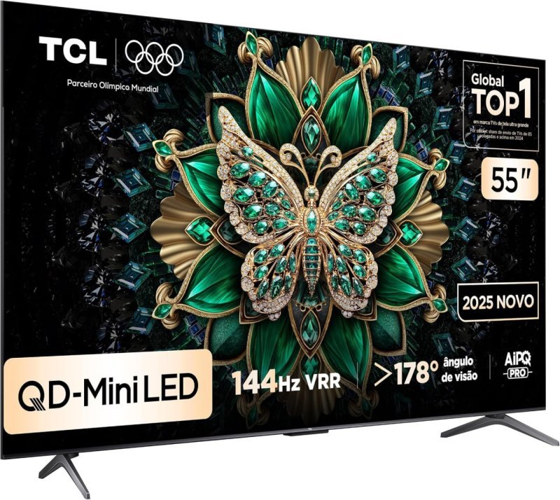 Smart TV TCL 55 Polegadas QLED Mini LED 4K C6K