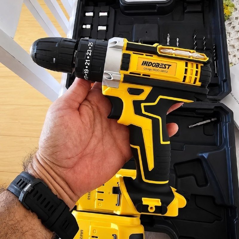 Parafusadeira Furadeira 48v Profissional 2 Baterias + Frete Grátis