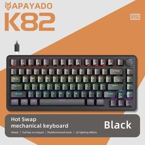 Teclado Mecânico Para Jogos Apayado K82 75% Hot Swap