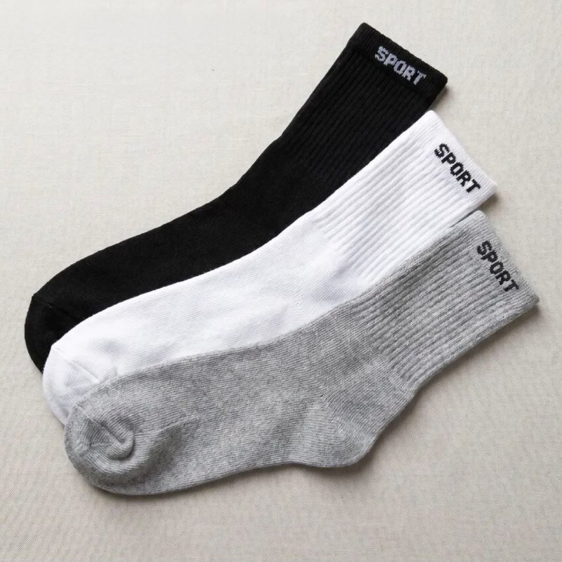 Kit com 12 Pares Meias Cano Alto Algodão + Frete Grátis