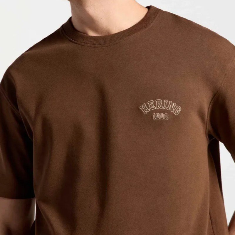 Camiseta Masculina Relaxed Manga Curta Com Bordado Hering