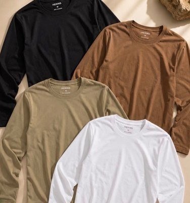 Camiseta Básica Masculina Manga Longa Slim Hering