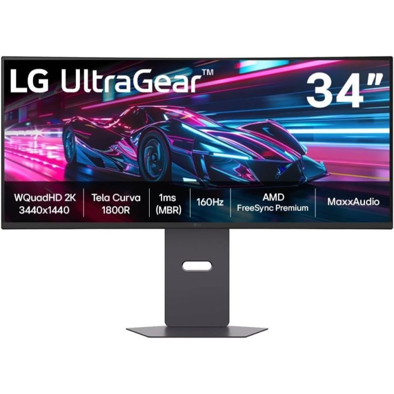 Monitor Gamer, LG UltraGear™, Curvo 34", QuadHD, 2K UltraWide, 160Hz, HDR10