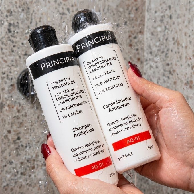 Kit Principia Shampoo E Condicionador Antiqueda AQ-01 250ml