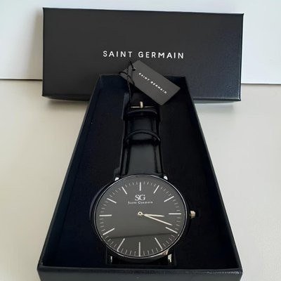 Relógio Masculino Saint Germain Murray Full Black de Couro Sintético Preto
