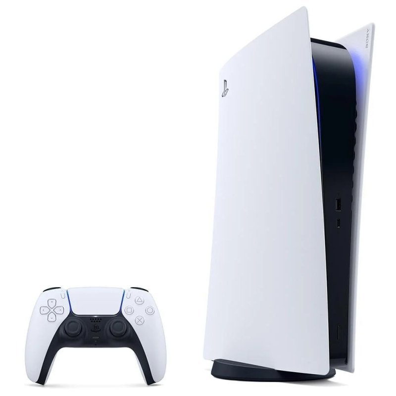 PlayStation 5 Sony 825GB SSD - Edição Digital - Controle Dualsense - Branco