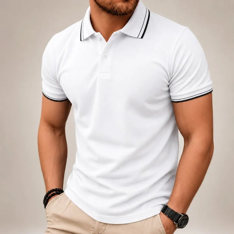 Camisa Gola Polo Masculina Pique Premium Algodão Confortável