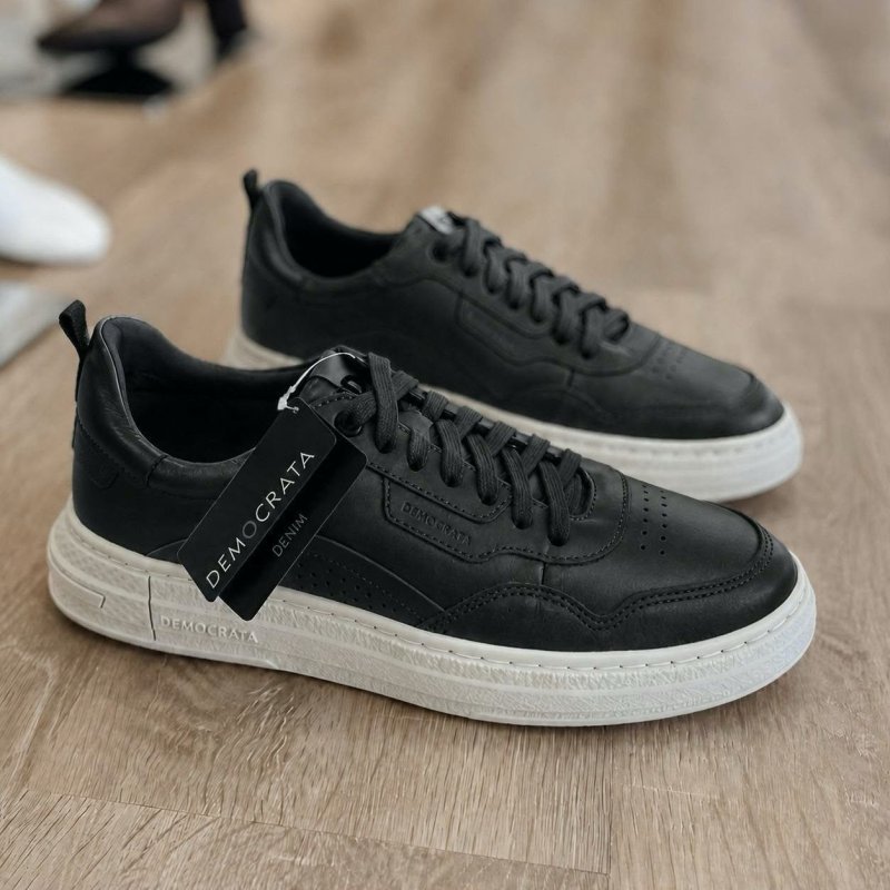 Sapatenis Democrata Masculino Denim Jake Couro Original
