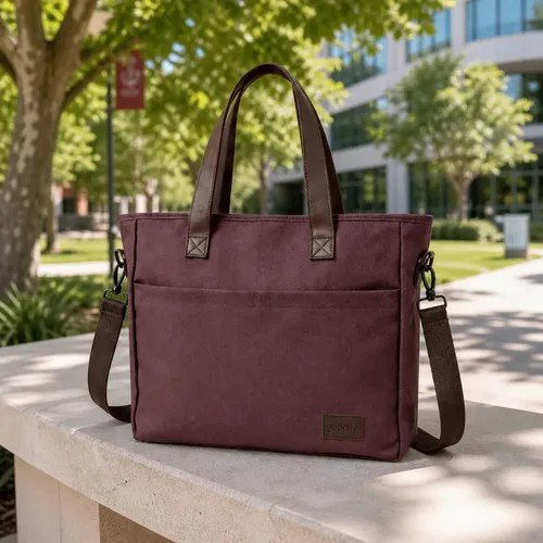 Bolsa Tote Bloom Godaily Leve Moderna Transversal Feminina Amora Marrom